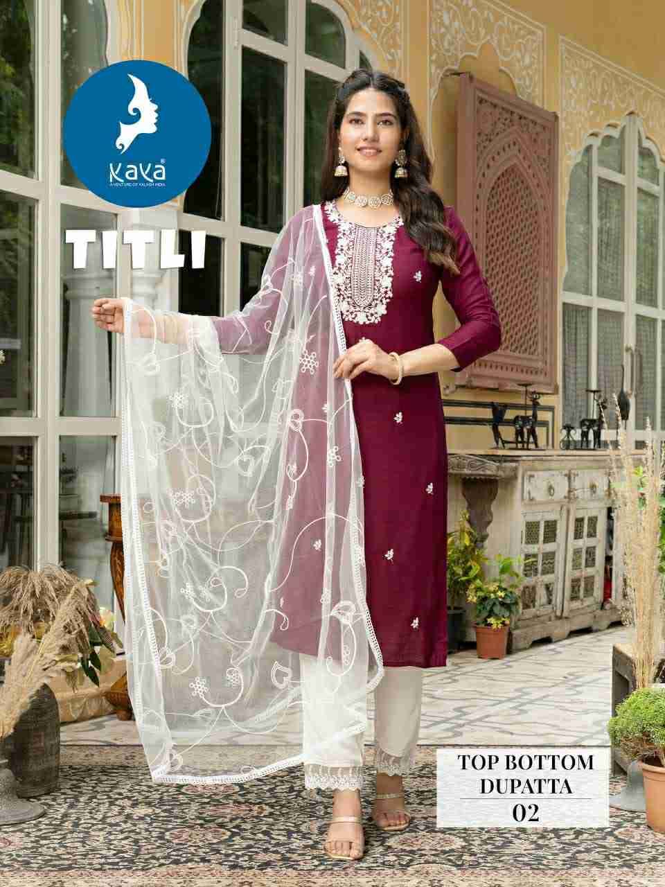 Titli By Kaya 01 To 08 Series Designer Stylish Fancy Colorful Beautiful Party Wear & Ethnic Wear Collection Rayon Slub Dresses At Wholesale Price