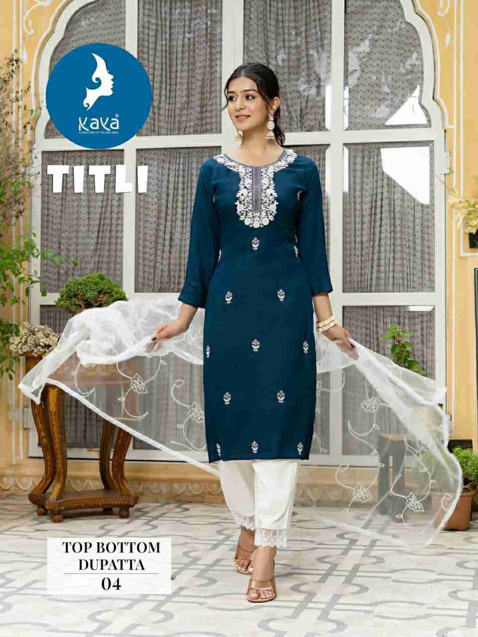 Titli By Kaya 01 To 08 Series Designer Stylish Fancy Colorful Beautiful Party Wear & Ethnic Wear Collection Rayon Slub Dresses At Wholesale Price