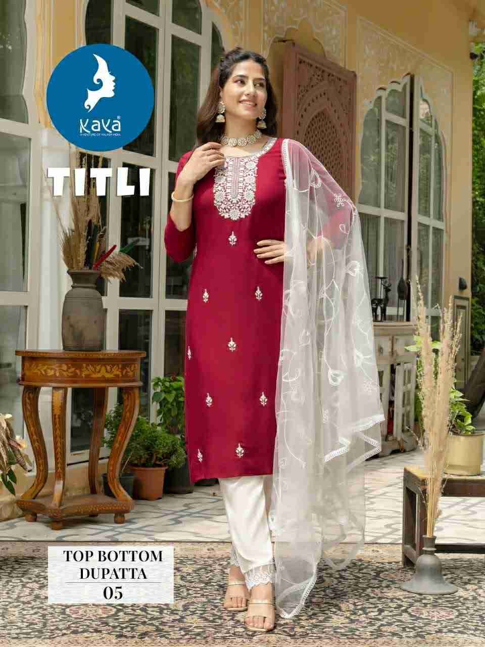 Titli By Kaya 01 To 08 Series Designer Stylish Fancy Colorful Beautiful Party Wear & Ethnic Wear Collection Rayon Slub Dresses At Wholesale Price