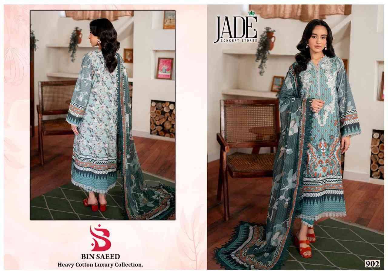 Bin Saeed Vol-9 By Jade 901 To 906 Series Beautiful Festive Suits Stylish Fancy Colorful Casual Wear & Ethnic Wear Pure Lawn Cotton Print Dresses At Wholesale Price