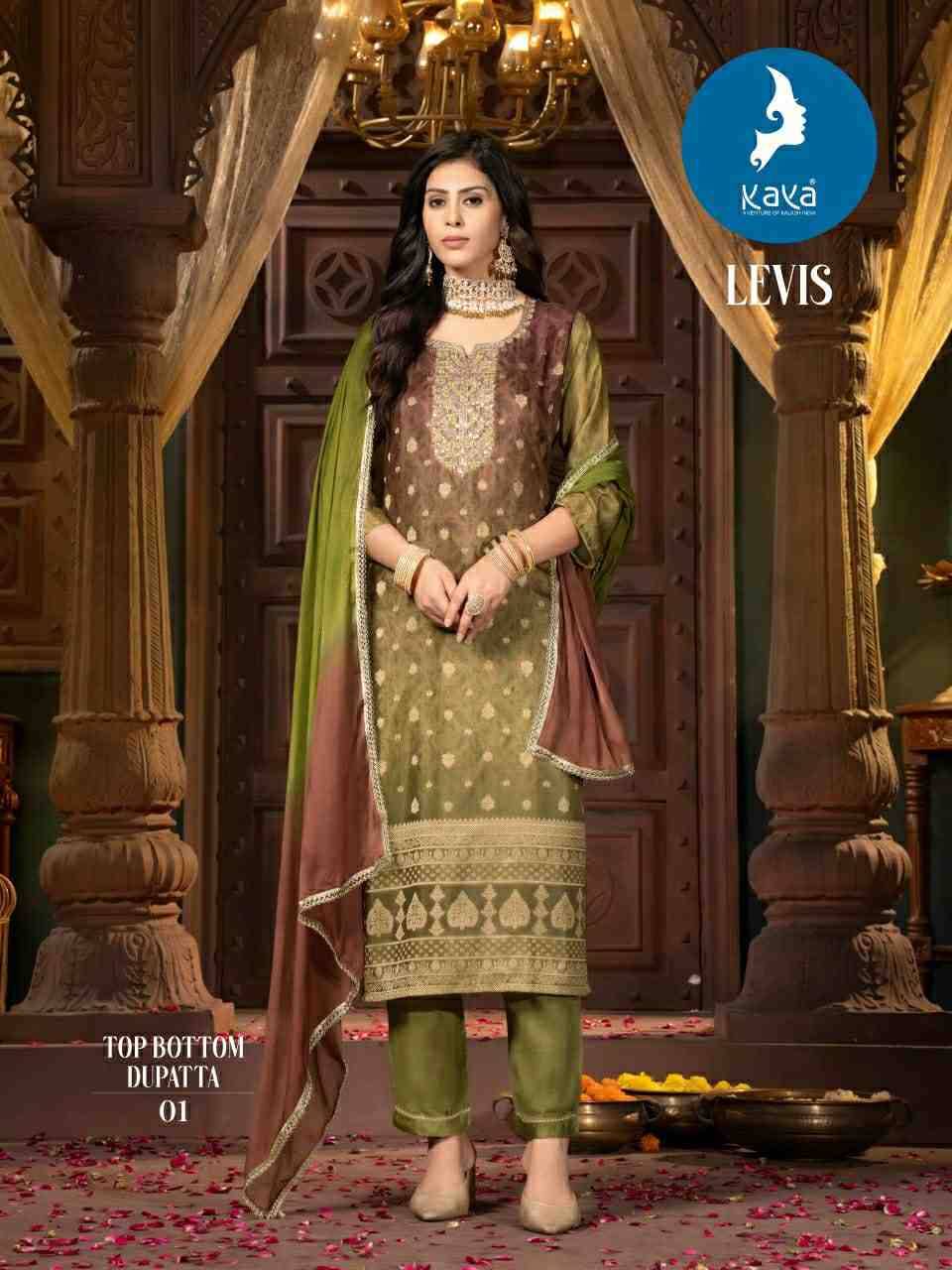 Levis By Kaya 01 To 08 Series Designer Stylish Fancy Colorful Beautiful Party Wear & Ethnic Wear Collection Silk Dresses At Wholesale Price