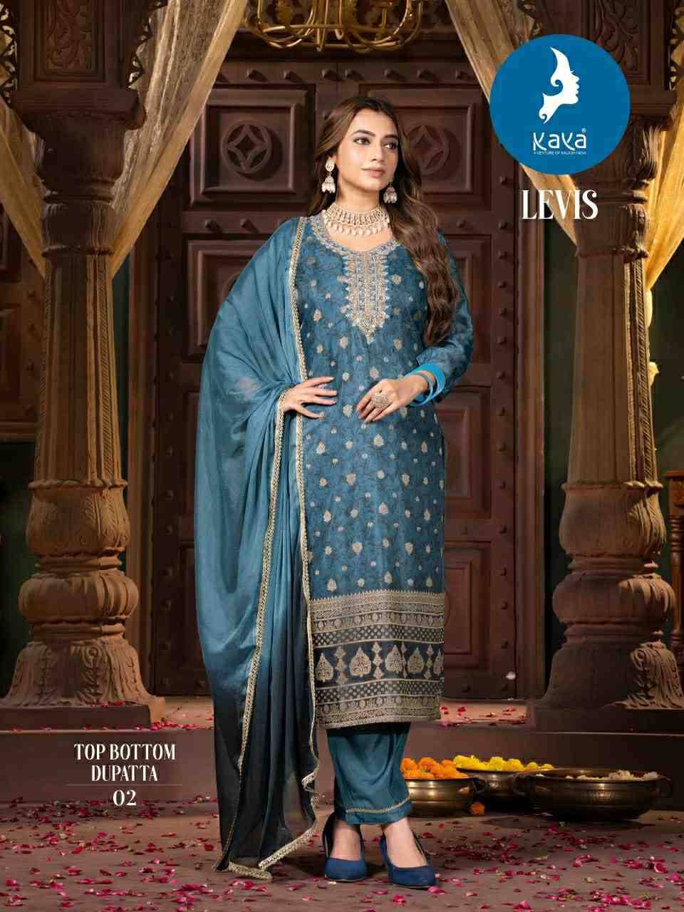 Levis By Kaya 01 To 08 Series Designer Stylish Fancy Colorful Beautiful Party Wear & Ethnic Wear Collection Silk Dresses At Wholesale Price