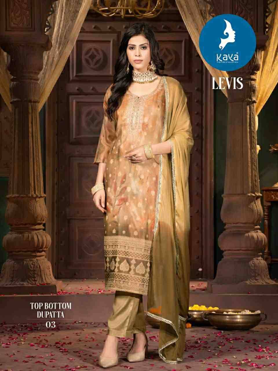 Levis By Kaya 01 To 08 Series Designer Stylish Fancy Colorful Beautiful Party Wear & Ethnic Wear Collection Silk Dresses At Wholesale Price