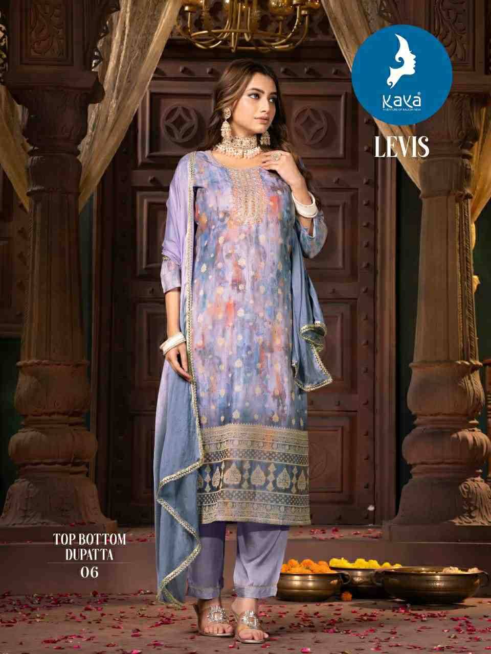 Levis By Kaya 01 To 08 Series Designer Stylish Fancy Colorful Beautiful Party Wear & Ethnic Wear Collection Silk Dresses At Wholesale Price