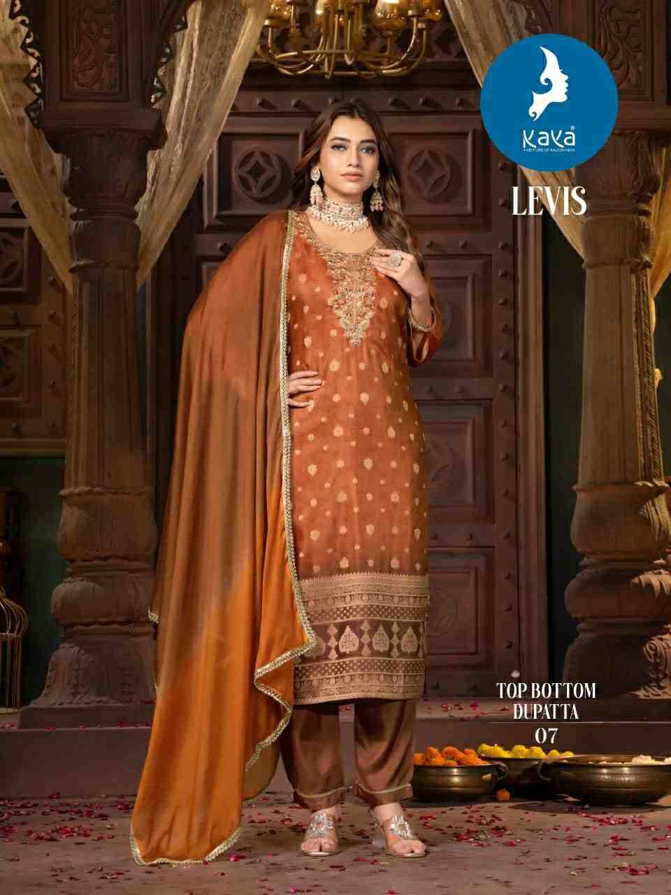 Levis By Kaya 01 To 08 Series Designer Stylish Fancy Colorful Beautiful Party Wear & Ethnic Wear Collection Silk Dresses At Wholesale Price