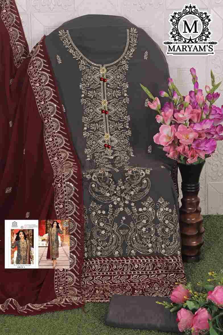 Maryams 179 Colours By Maryams 179-A To 179-D Series Pakistani Suits Beautiful Fancy Colorful Stylish Party Wear & Occasional Wear Georgette Embroidery Dresses At Wholesale Price