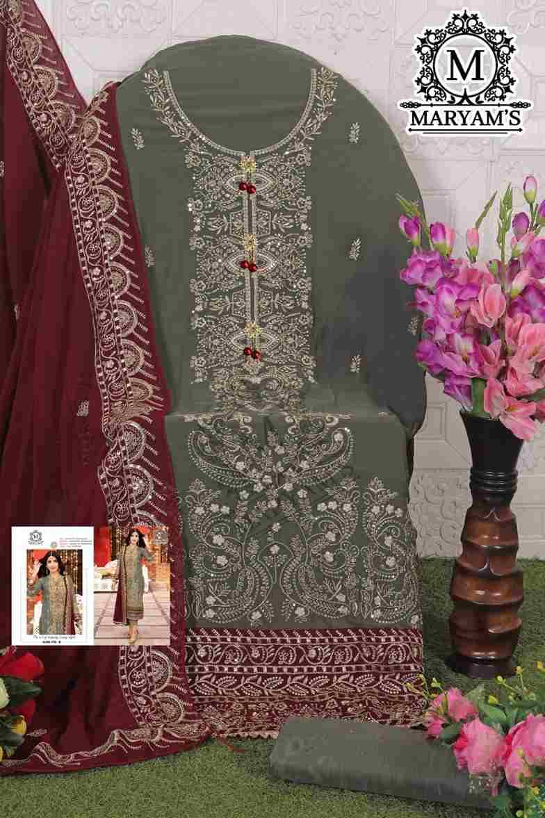 Maryams 179 Colours By Maryams 179-A To 179-D Series Pakistani Suits Beautiful Fancy Colorful Stylish Party Wear & Occasional Wear Georgette Embroidery Dresses At Wholesale Price