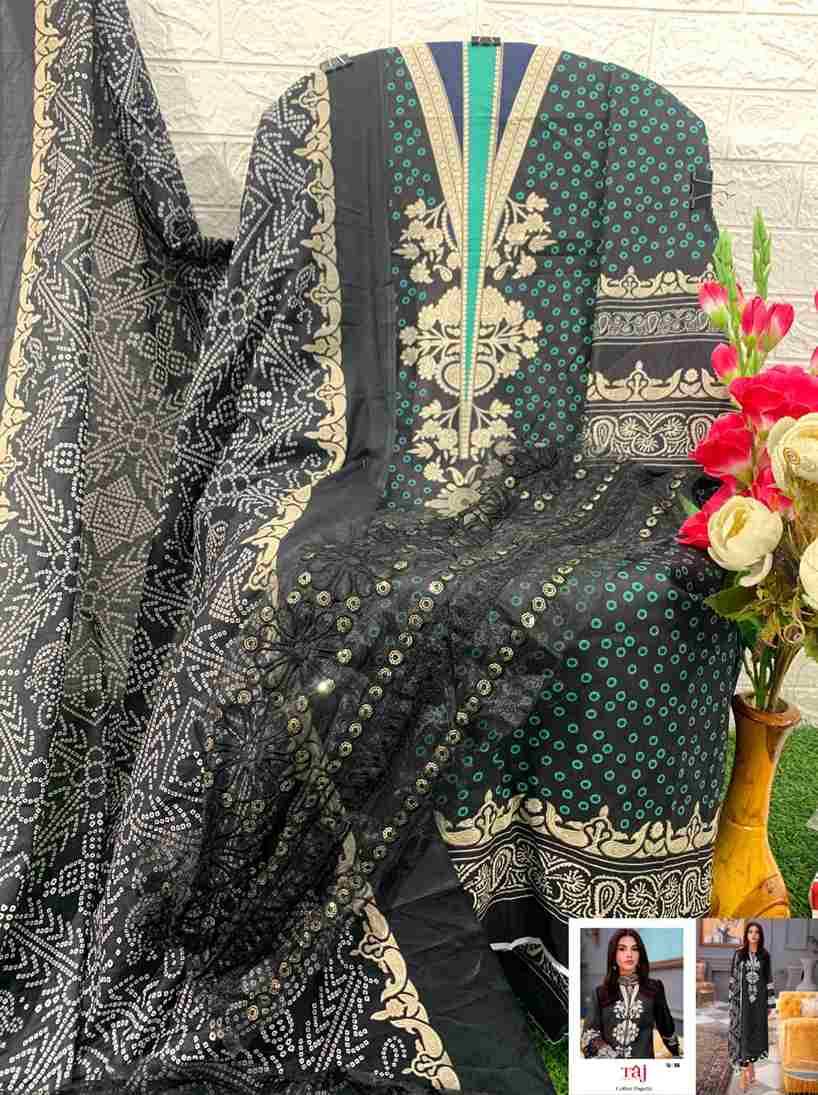 Taj 564 Series By Taj Creation 564 To 566 Series Beautiful Pakistani Suits Colorful Stylish Fancy Casual Wear & Ethnic Wear Pure Cotton Print With Embroidered Dresses At Wholesale Price