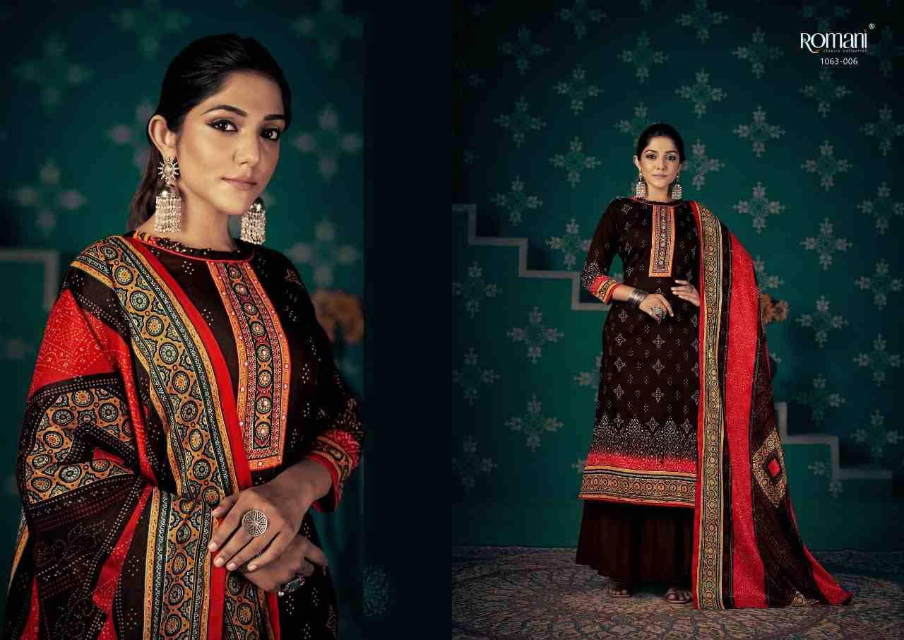 Noori By Romani 1063-001 To 1063-010 Series Beautiful Festive Suits Stylish Fancy Colorful Casual Wear & Ethnic Wear Pure Pashmina Print Dresses At Wholesale Price