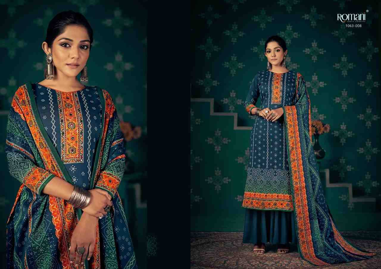 Noori By Romani 1063-001 To 1063-010 Series Beautiful Festive Suits Stylish Fancy Colorful Casual Wear & Ethnic Wear Pure Pashmina Print Dresses At Wholesale Price