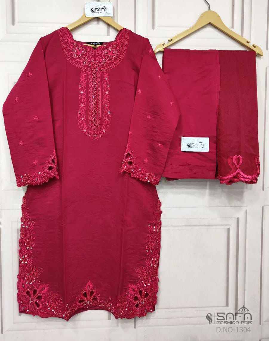 Safa 1304 Colours By Safa Fashion 1304-A To 1304-B Series Designer Stylish Fancy Colorful Beautiful Party Wear & Ethnic Wear Collection Fancy Dresses At Wholesale Price