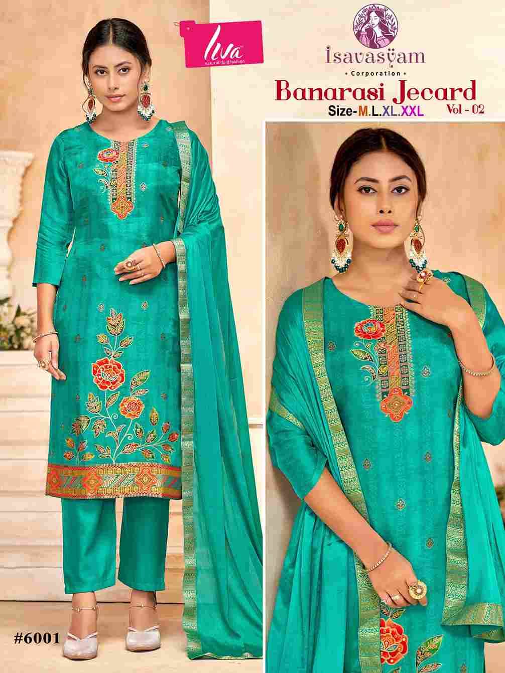 Banarasi Jacquard Vol-2 By Isavasyam 2001 To 2006 Series Beautiful Stylish Festive Suits Fancy Colorful Casual Wear & Ethnic Wear & Ready To Wear Dola Silk With Work Dresses At Wholesale Price