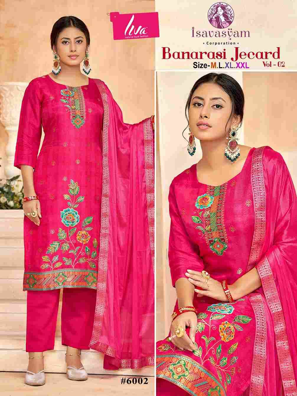 Banarasi Jacquard Vol-2 By Isavasyam 2001 To 2006 Series Beautiful Stylish Festive Suits Fancy Colorful Casual Wear & Ethnic Wear & Ready To Wear Dola Silk With Work Dresses At Wholesale Price