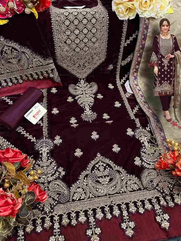 Fepic 1271 Colours By Fepic 1271-B To 1271-C Series Beautiful Pakistani Suits Colorful Stylish Fancy Casual Wear & Ethnic Wear Velvet Embroidered Dresses At Wholesale Price