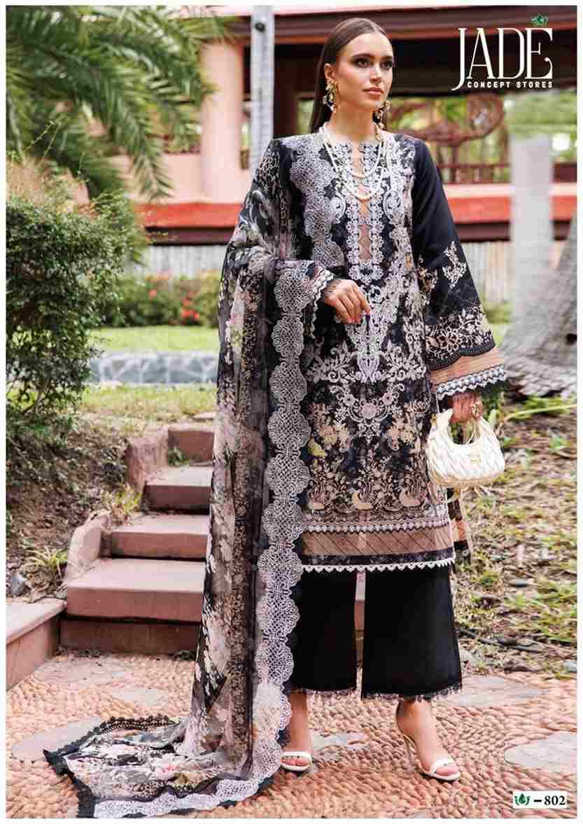 Crimson Lawn Vol-8 By Jade 801 To 806 Series Beautiful Festive Suits Colorful Stylish Fancy Casual Wear & Ethnic Wear Pure Lawn Embroidered Dresses At Wholesale Price