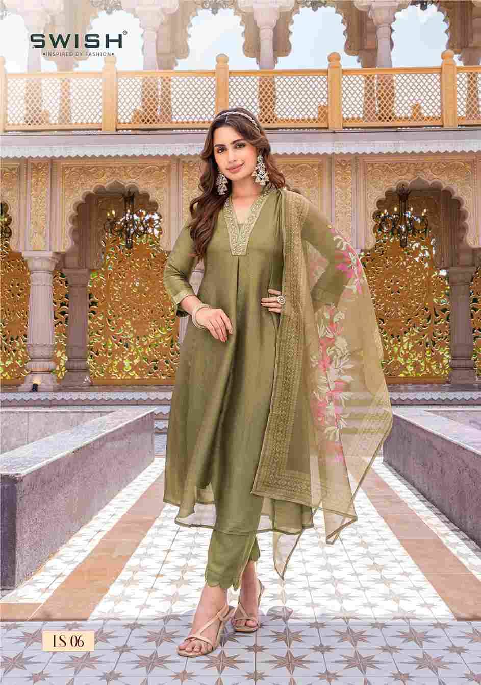 Label Swish By Swish 01 To 06 Series Beautiful Stylish Festive Suits Fancy Colorful Casual Wear & Ethnic Wear & Ready To Wear Tissue With Work Dresses At Wholesale Price