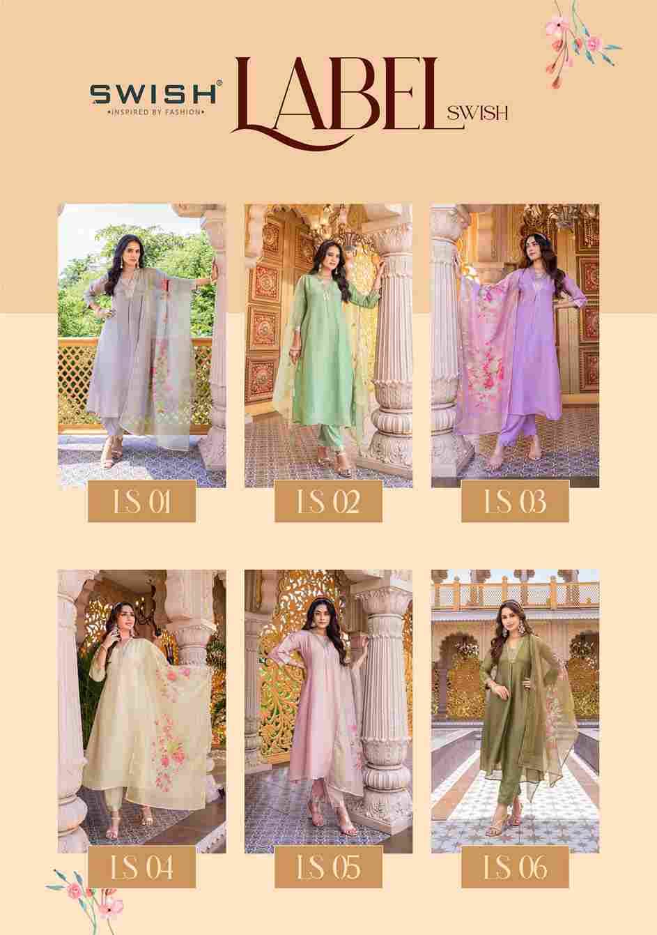 Label Swish By Swish 01 To 06 Series Beautiful Stylish Festive Suits Fancy Colorful Casual Wear & Ethnic Wear & Ready To Wear Tissue With Work Dresses At Wholesale Price