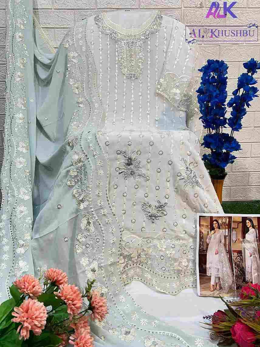 Afifa Vol-2 By Al Khushbu 6015 To 6017 Series Beautiful Pakistani Suits Colorful Stylish Fancy Casual Wear & Ethnic Wear Faux Georgette Dresses At Wholesale Price