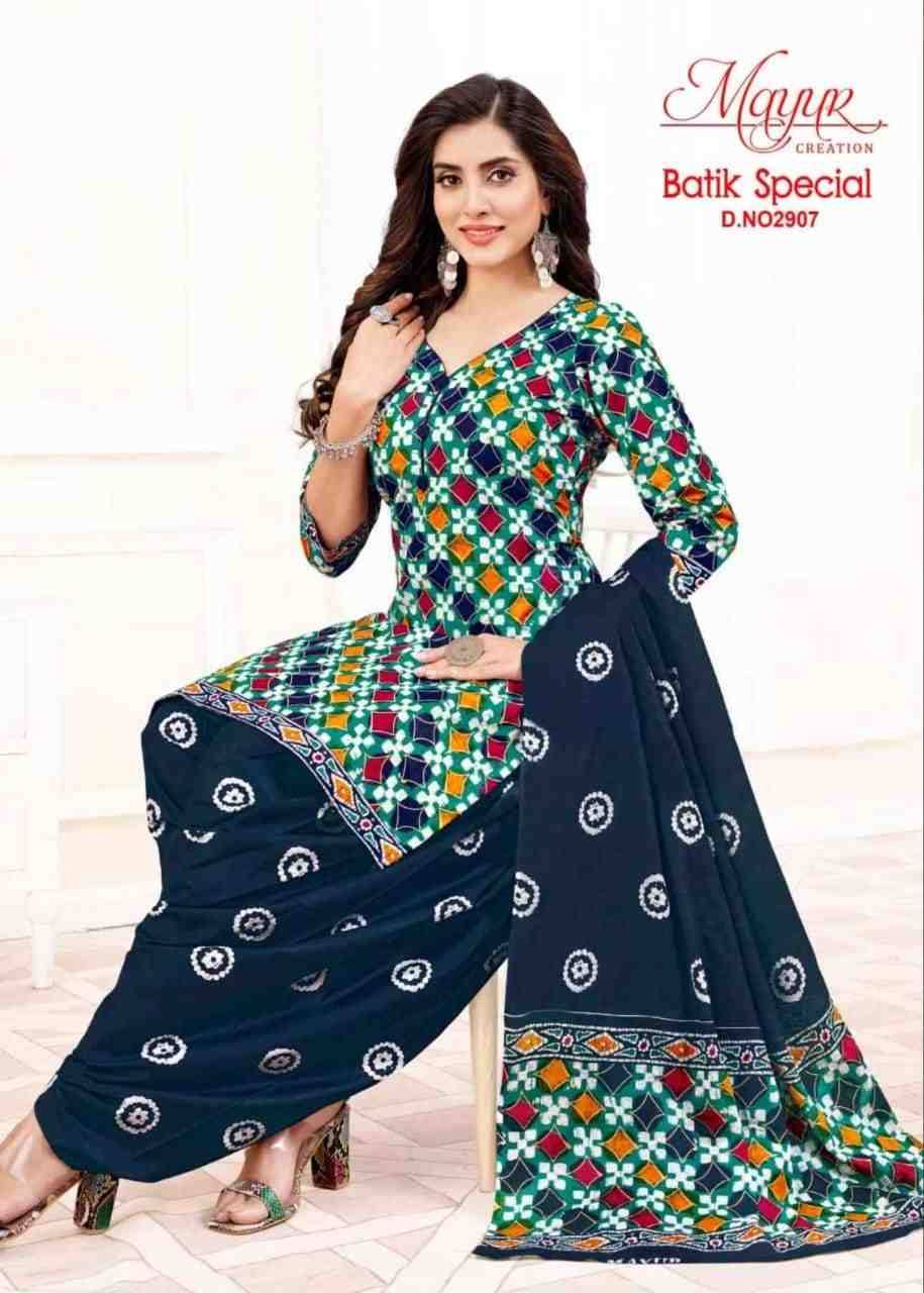 Batik Special Vol-29 By Mayur Creation 2901 To 2910 Series Beautiful Festive Suits Stylish Fancy Colorful Party Wear & Occasional Wear Cotton Dresses At Wholesale Price