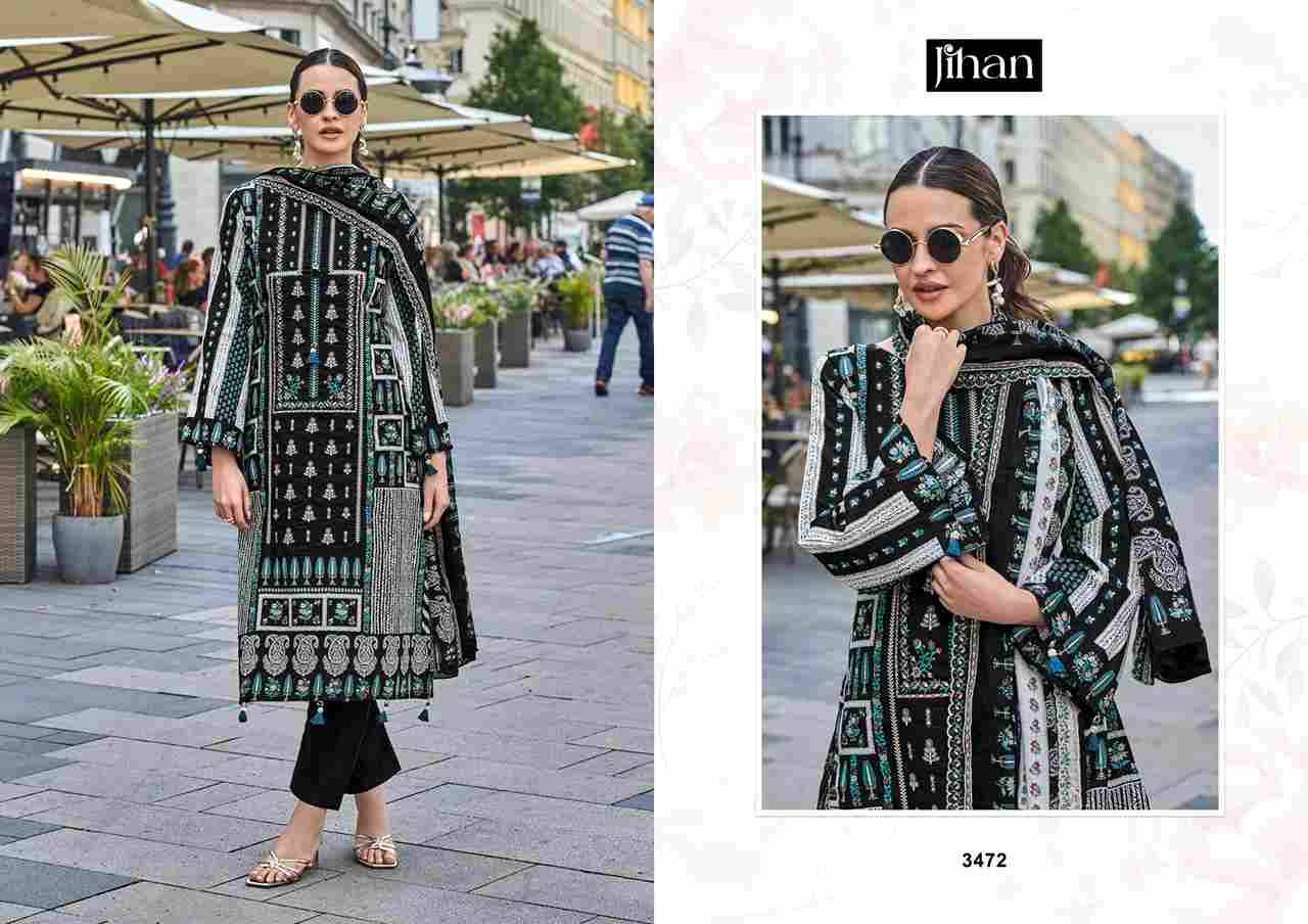 Bin Saeed Vol-1 By Jihan 3471 To 3474 Series Beautiful Stylish Pakistani Suits Fancy Colorful Casual Wear & Ethnic Wear & Ready To Wear Pure Lawn Print Dresses At Wholesale Price