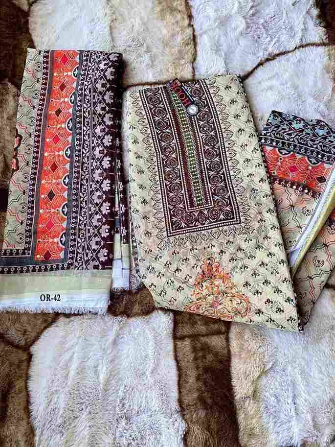 Hoor Tex Hit Design OR-42 Colours By Hoor Tex OR-42-A To OR-42-D Series Beautiful Pakistani Suits Stylish Colorful Fancy Casual Wear & Ethnic Wear Heavy Organza Embroidered Dresses At Wholesale Price