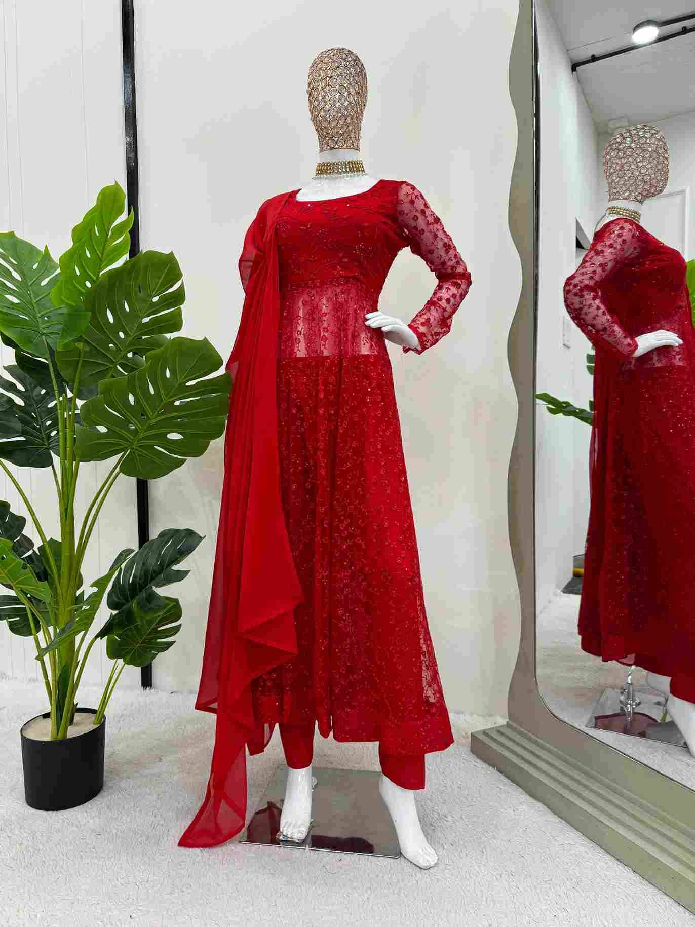 R-5770 By Fashid Wholesale Designer Suits Beautiful Fancy Colorful Stylish Party Wear & Occasional Wear Butterfly Net Dresses At Wholesale Price