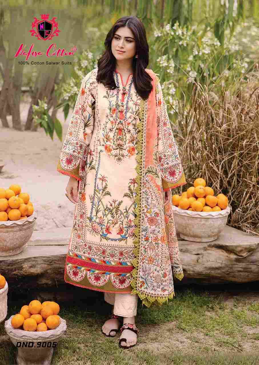 Faiza Vol-9 By Nafisa Cotton 9001 To 9006 Series Beautiful Fetsive Suits Stylish Fancy Colorful Casual Wear & Ethnic Wear Pure Cotton Dresses At Wholesale Price