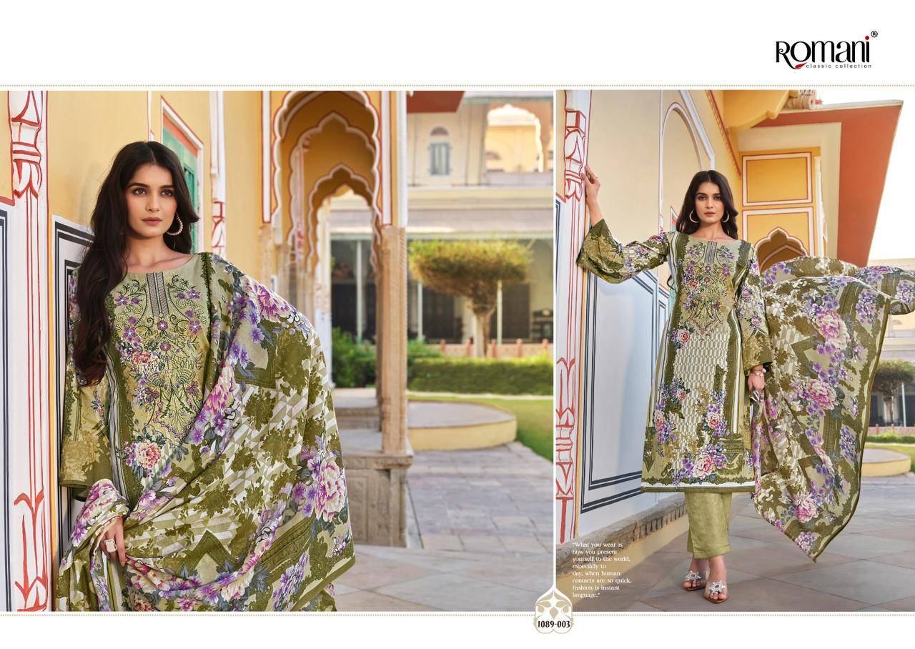 Aarzu Vol-6 By Romani 1089-001 To 1089-008 Series Beautiful Festive Suits Stylish Fancy Colorful Casual Wear & Ethnic Wear Soft Cotton Print Dresses At Wholesale Price