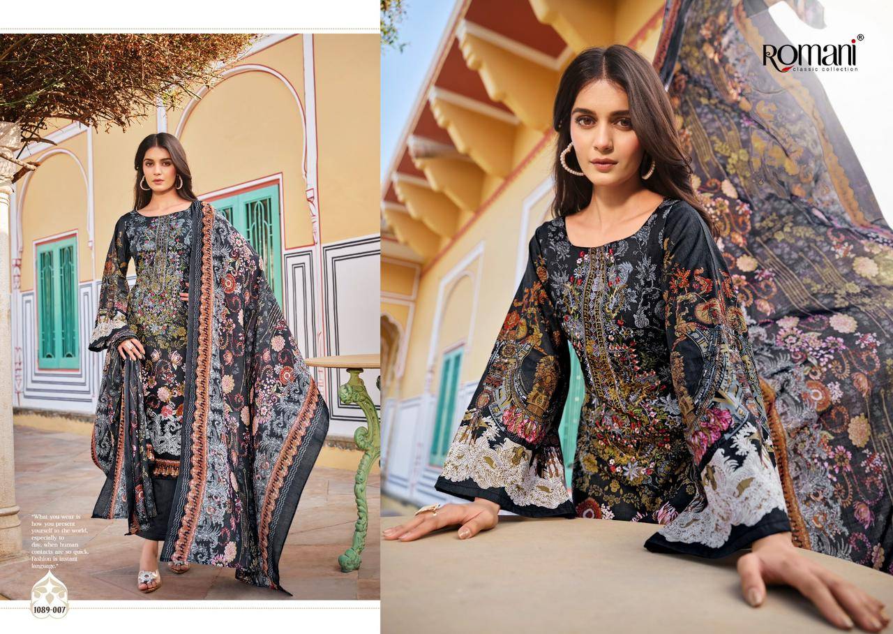 Aarzu Vol-6 By Romani 1089-001 To 1089-008 Series Beautiful Festive Suits Stylish Fancy Colorful Casual Wear & Ethnic Wear Soft Cotton Print Dresses At Wholesale Price