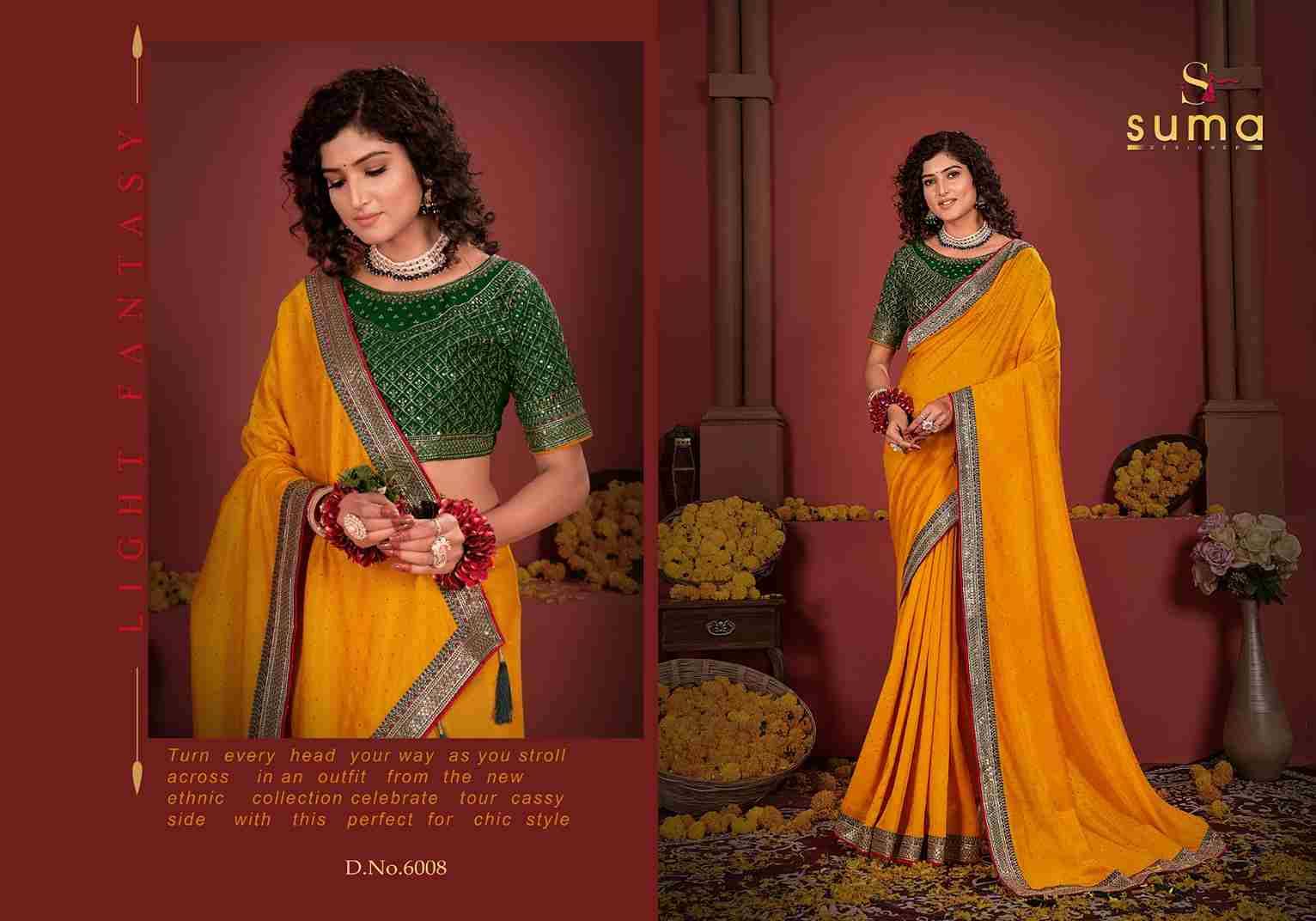 Avikya By Suma 6001 To 6010 Series Indian Traditional Wear Collection Beautiful Stylish Fancy Colorful Party Wear & Occasional Wear Vichitra Silk Sarees At Wholesale Price