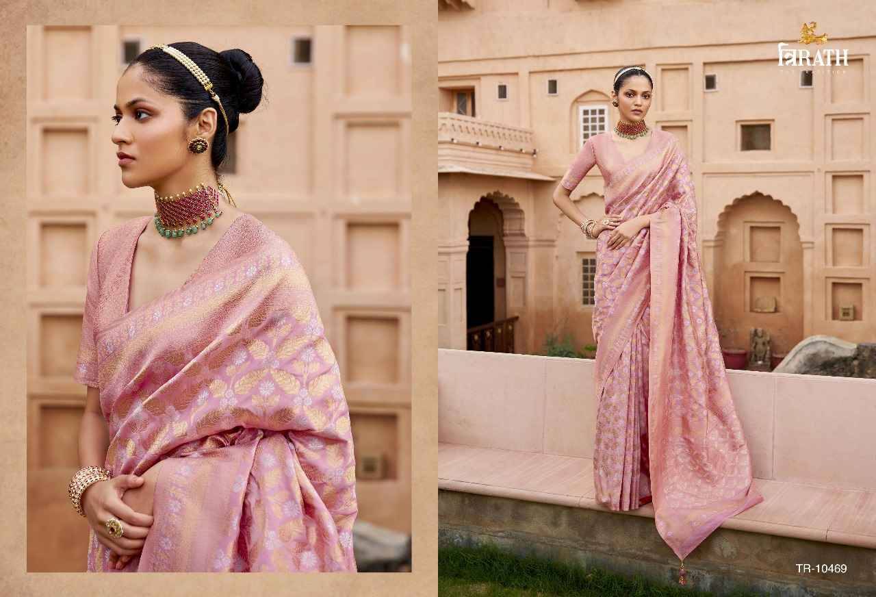 Gatha By Trirath 10463 To 10470 Series Indian Traditional Wear Collection Beautiful Stylish Fancy Colorful Party Wear & Occasional Wear Viscose Silk Sarees At Wholesale Price