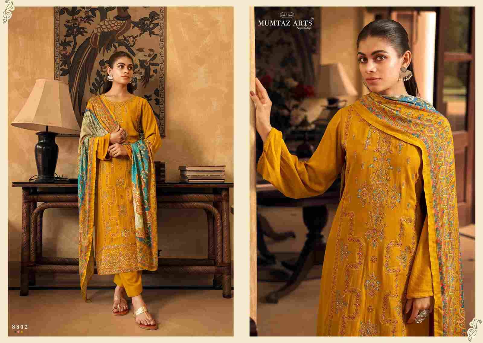 Rubina By Mumtaz Arts 8801 To 8806 Series Beautiful Festive Suits Colorful Stylish Fancy Casual Wear & Ethnic Wear Pure Viscose Pashmina Print Dresses At Wholesale Price