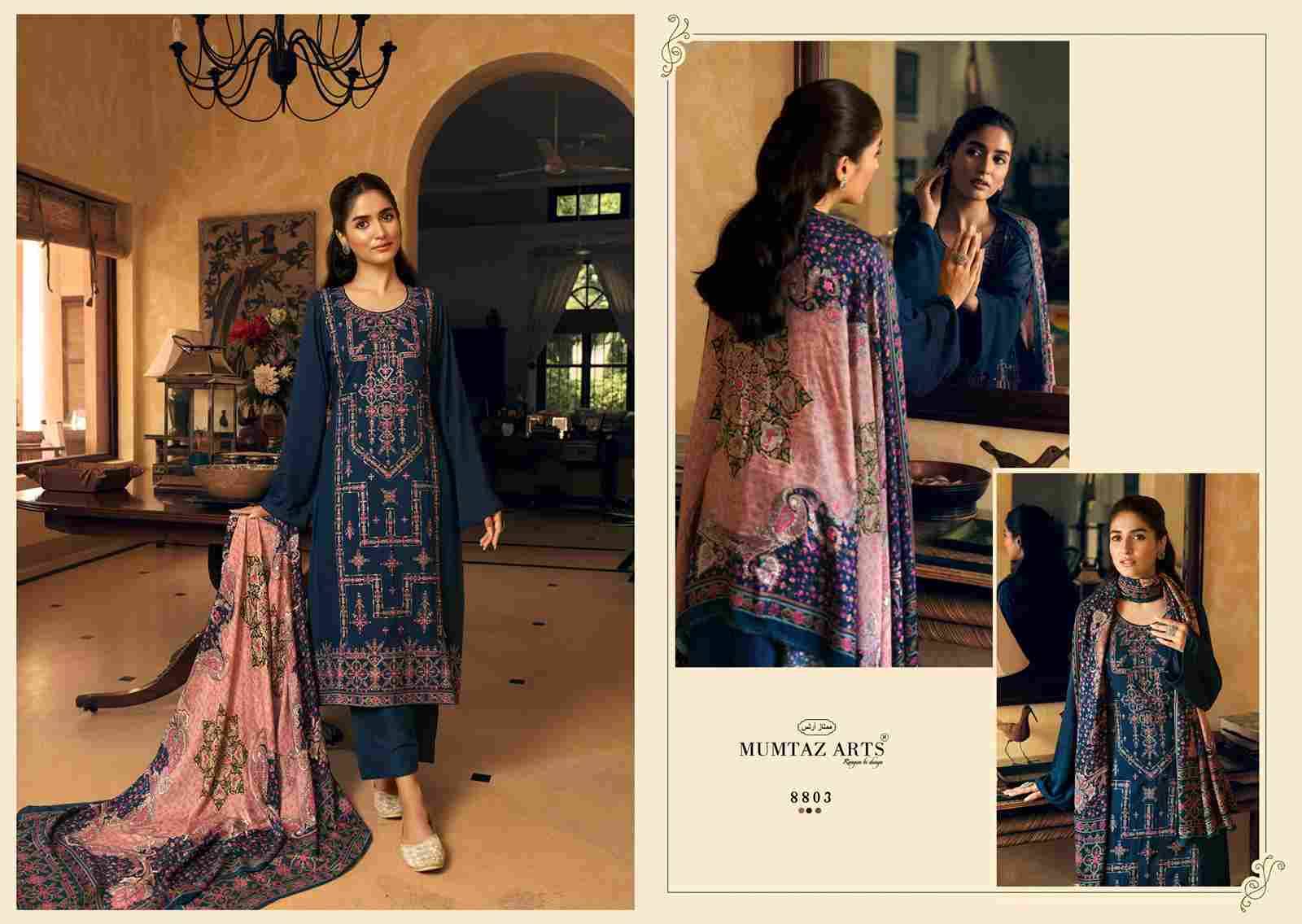 Rubina By Mumtaz Arts 8801 To 8806 Series Beautiful Festive Suits Colorful Stylish Fancy Casual Wear & Ethnic Wear Pure Viscose Pashmina Print Dresses At Wholesale Price