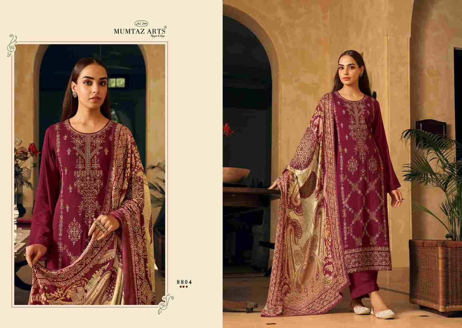 Rubina By Mumtaz Arts 8801 To 8806 Series Beautiful Festive Suits Colorful Stylish Fancy Casual Wear & Ethnic Wear Pure Viscose Pashmina Print Dresses At Wholesale Price