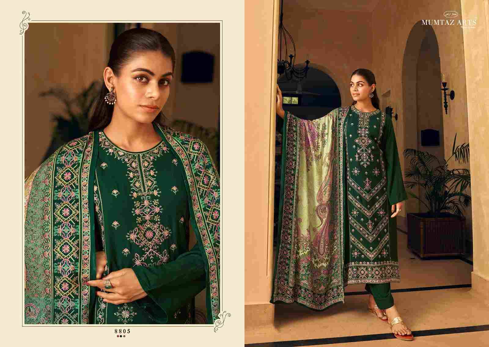 Rubina By Mumtaz Arts 8801 To 8806 Series Beautiful Festive Suits Colorful Stylish Fancy Casual Wear & Ethnic Wear Pure Viscose Pashmina Print Dresses At Wholesale Price