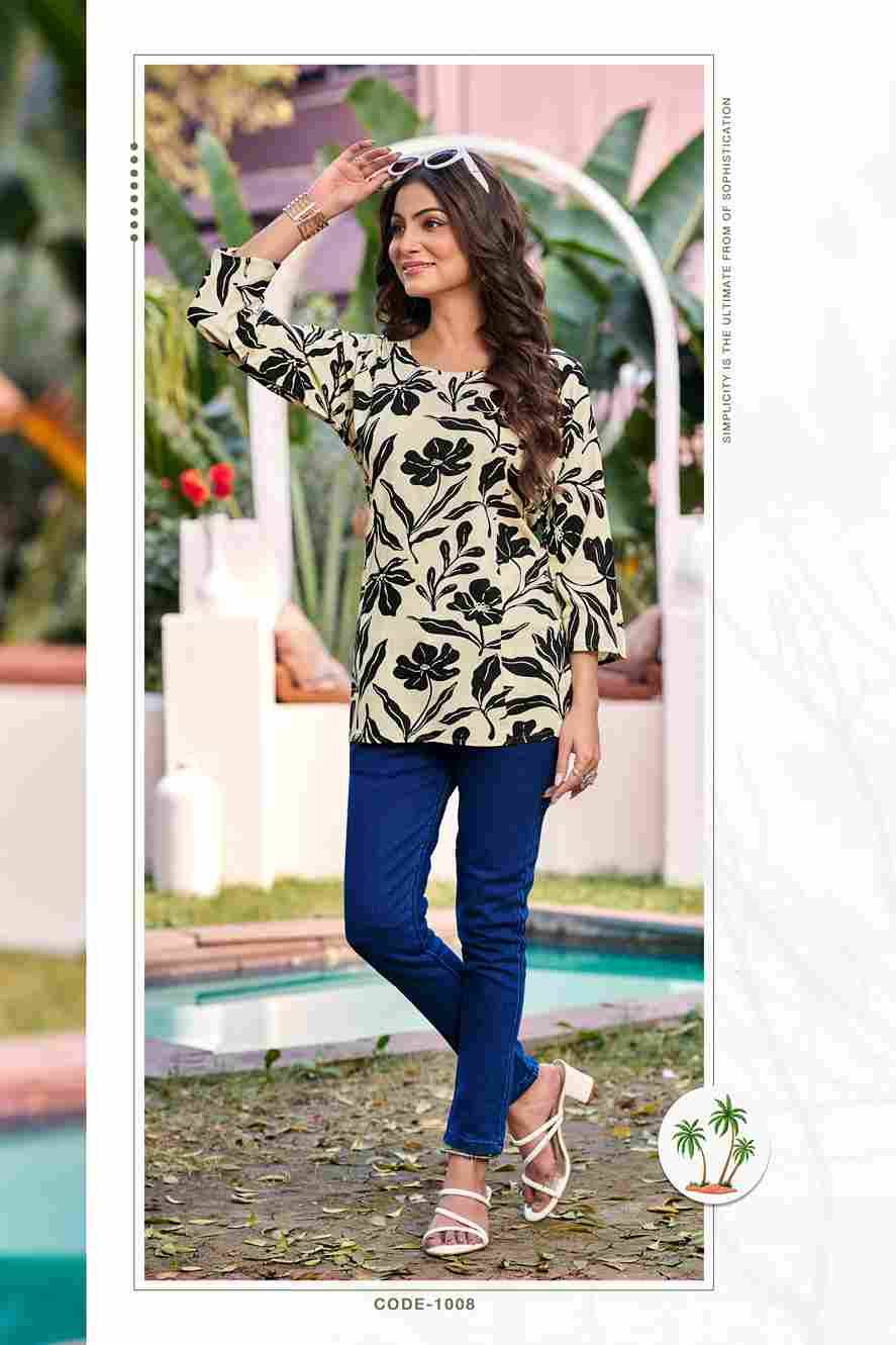 Baby Vol-5 By Tips And Tops 1001 To 1009 Series Beautiful Stylish Fancy Colorful Casual Wear & Ethnic Wear Pure Rayon Tops At Wholesale Price