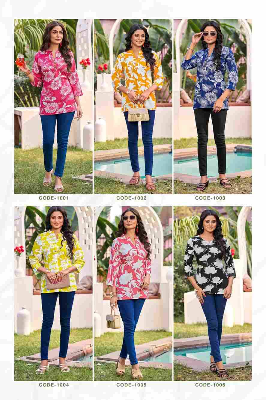 Baby Vol-5 By Tips And Tops 1001 To 1009 Series Beautiful Stylish Fancy Colorful Casual Wear & Ethnic Wear Pure Rayon Tops At Wholesale Price