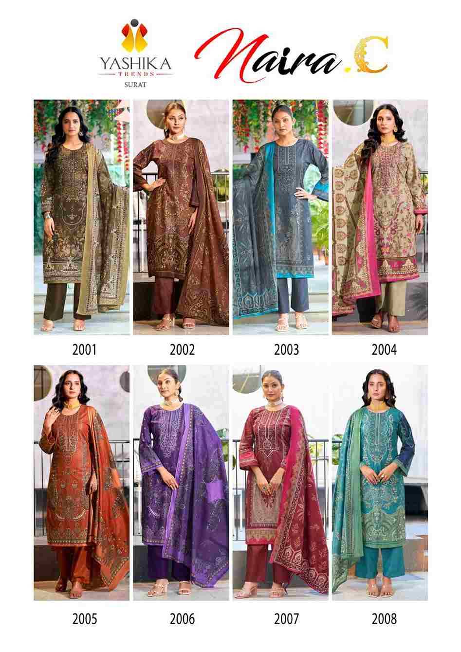 Naira.C By Yashika Trends 2001 To 2008 Series Beautiful Festive Suits Colorful Stylish Fancy Casual Wear & Ethnic Wear Pure Cotton Print Dresses At Wholesale Price