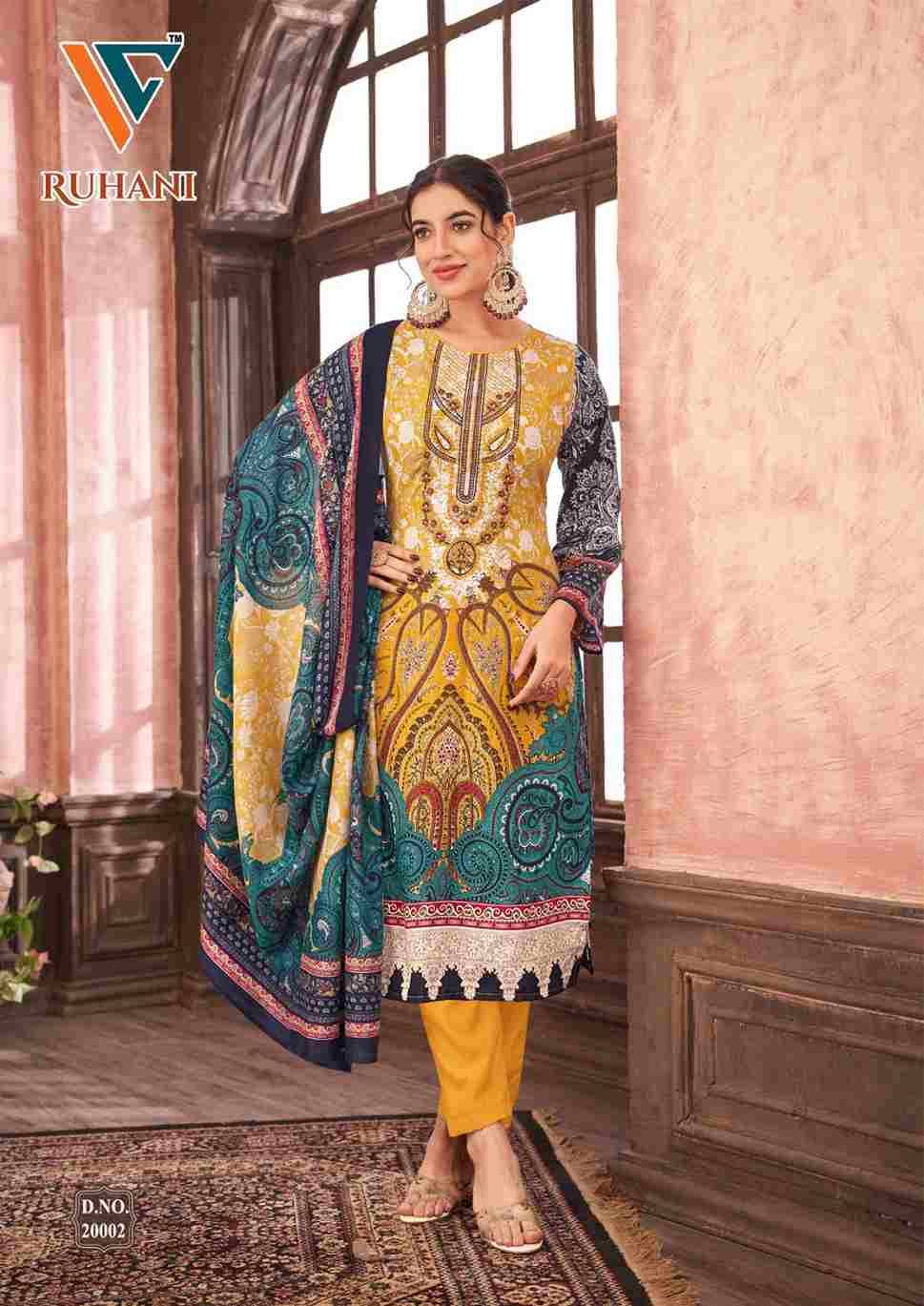 Ruhani Vol-20 By Vandana Fashion 20001 To 20008 Series Beautiful Festive Suits Stylish Fancy Colorful Casual Wear & Ethnic Wear Cotton Print Dresses At Wholesale Price