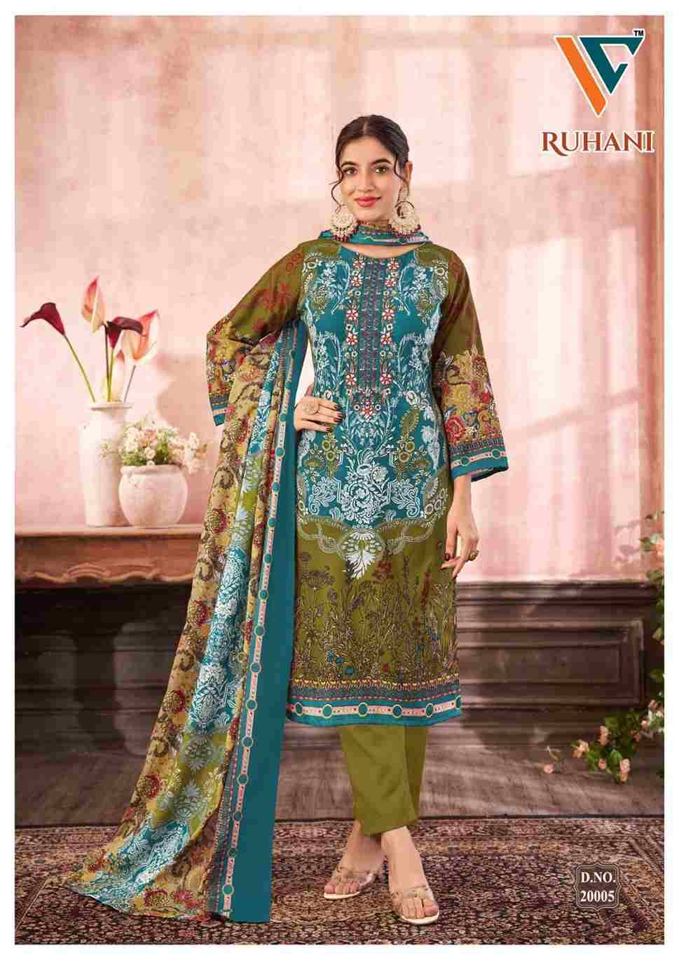 Ruhani Vol-20 By Vandana Fashion 20001 To 20008 Series Beautiful Festive Suits Stylish Fancy Colorful Casual Wear & Ethnic Wear Cotton Print Dresses At Wholesale Price