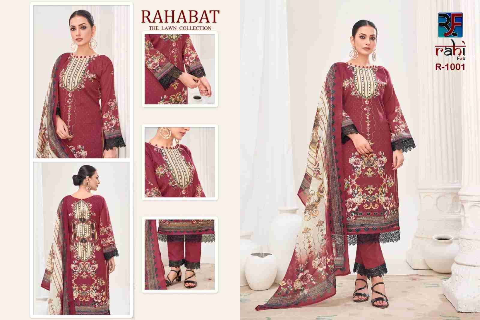 Rahabat By Rahi Fab 1001 To 1008 Series Beautiful Pakistani Suits Stylish Fancy Colorful Party Wear & Occasional Wear Pure Lawn Dresses At Wholesale Price