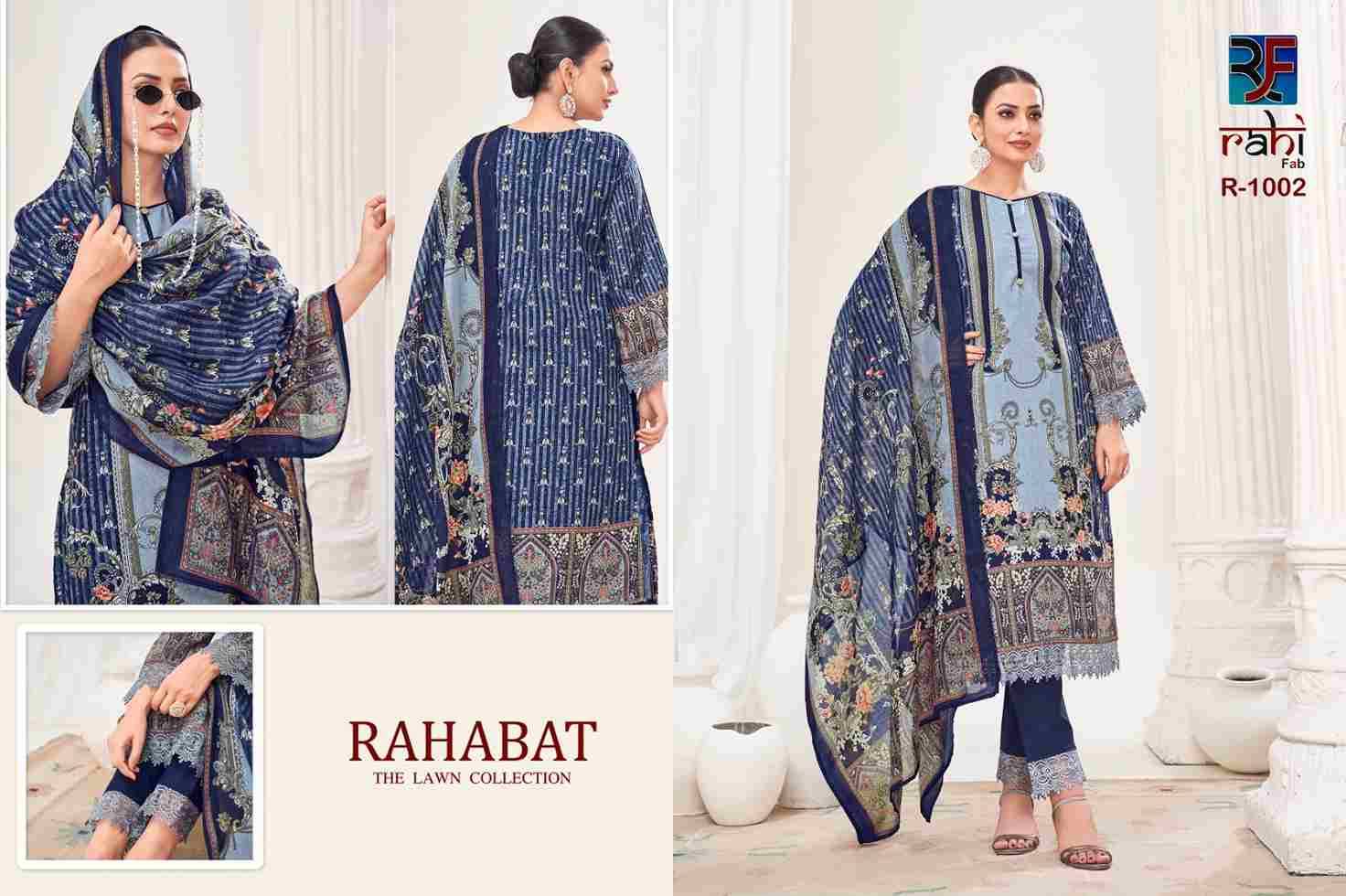 Rahabat By Rahi Fab 1001 To 1008 Series Beautiful Pakistani Suits Stylish Fancy Colorful Party Wear & Occasional Wear Pure Lawn Dresses At Wholesale Price