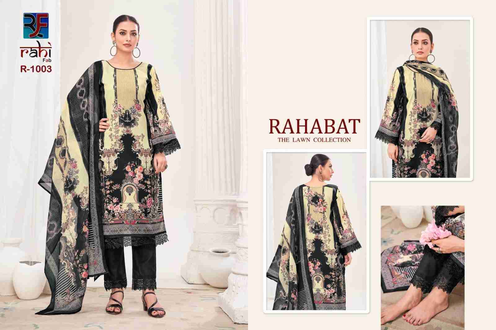 Rahabat By Rahi Fab 1001 To 1008 Series Beautiful Pakistani Suits Stylish Fancy Colorful Party Wear & Occasional Wear Pure Lawn Dresses At Wholesale Price