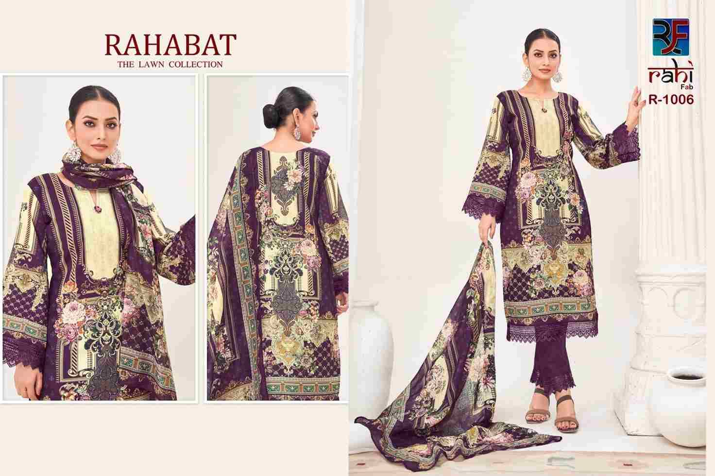 Rahabat By Rahi Fab 1001 To 1008 Series Beautiful Pakistani Suits Stylish Fancy Colorful Party Wear & Occasional Wear Pure Lawn Dresses At Wholesale Price