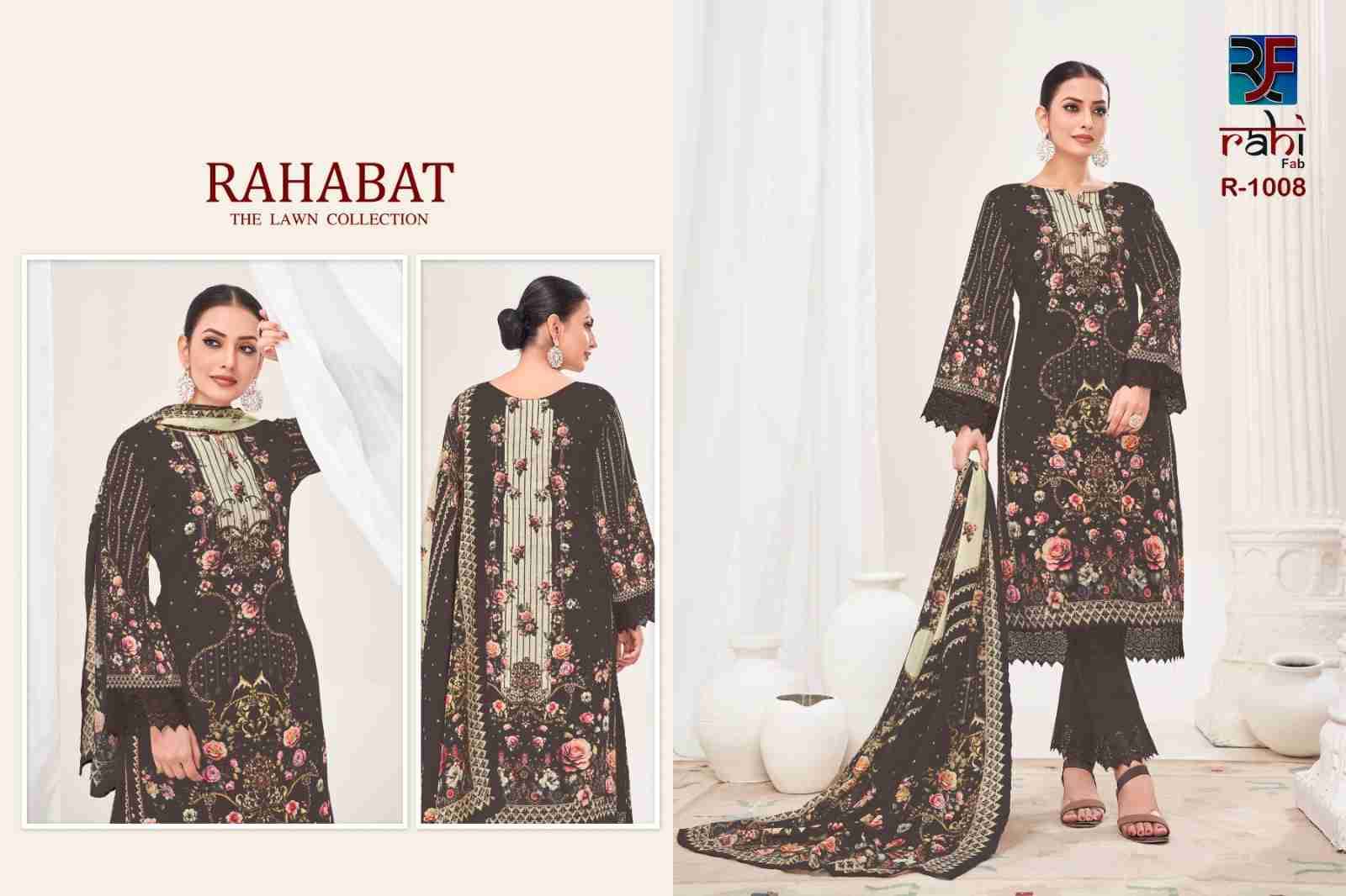 Rahabat By Rahi Fab 1001 To 1008 Series Beautiful Pakistani Suits Stylish Fancy Colorful Party Wear & Occasional Wear Pure Lawn Dresses At Wholesale Price