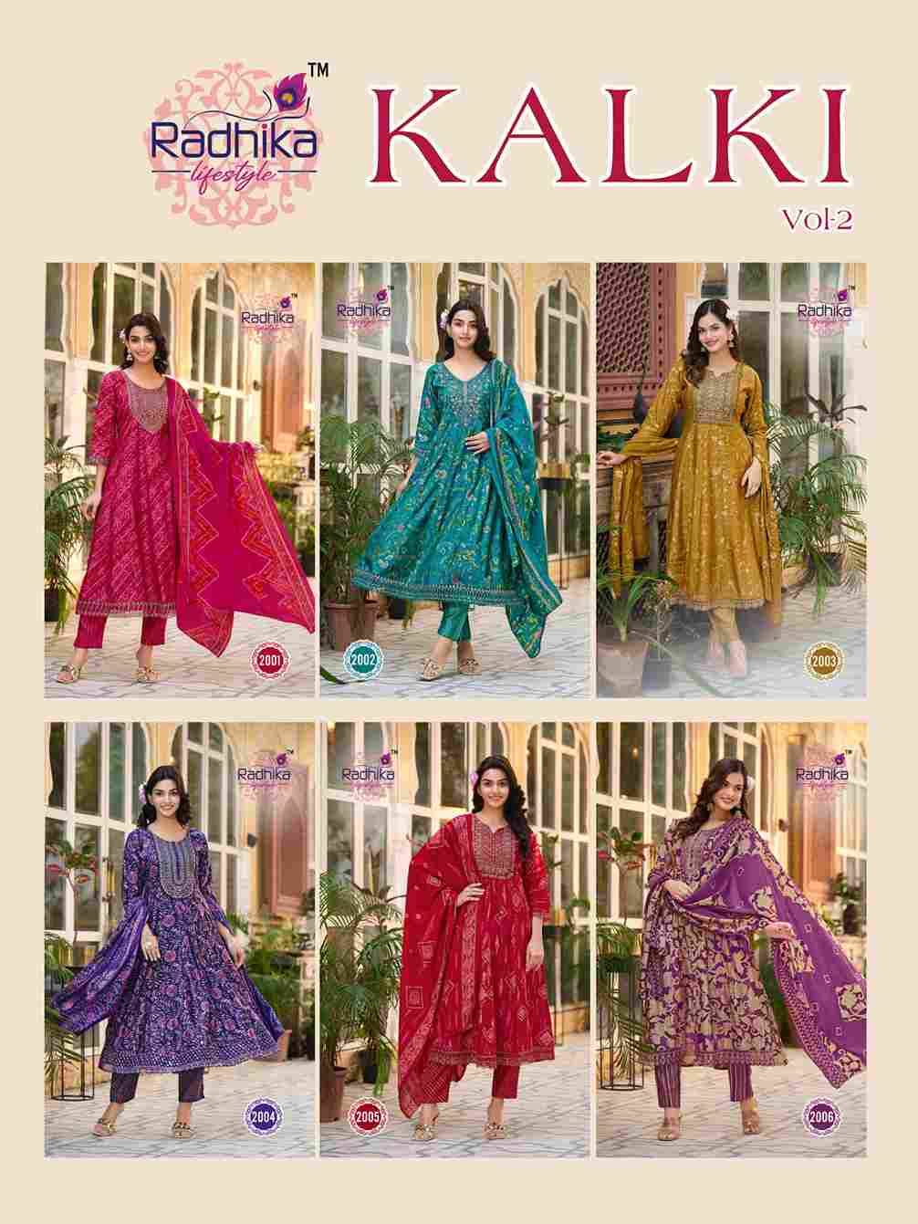 Kalki Vol-2 By Radhika Lifestyle 2001 To 2006 Series Designer Stylish Fancy Colorful Beautiful Party Wear & Ethnic Wear Collection Fancy Print Dresses At Wholesale Price