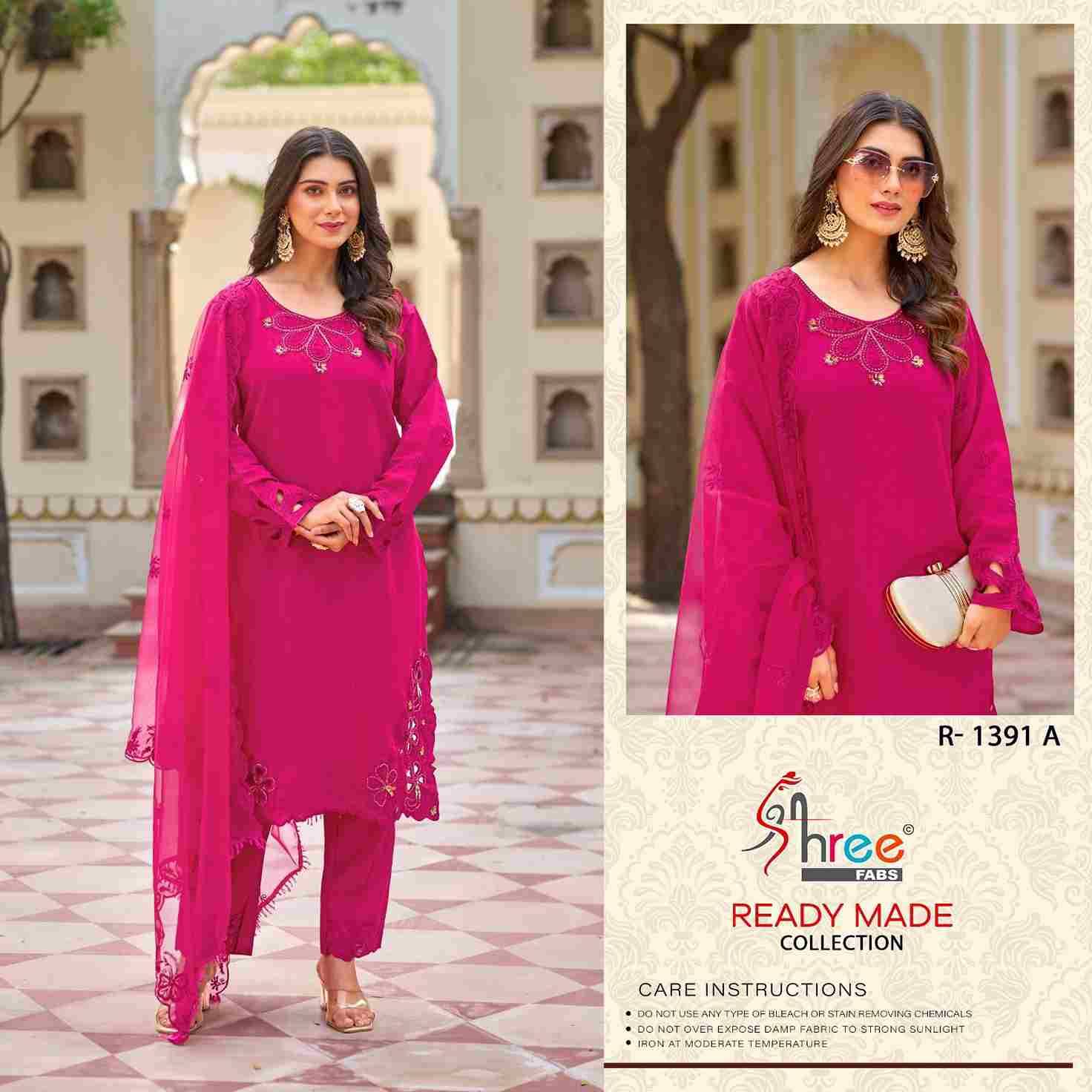 Shree Fabs Hit Design R-1391 Colours By Shree Fabs R-1391-A To R-1391-D Series Wholesale Designer Pakistani Suits Collection Beautiful Stylish Fancy Colorful Party Wear & Occasional Wear Roman Silk Dresses At Wholesale Price