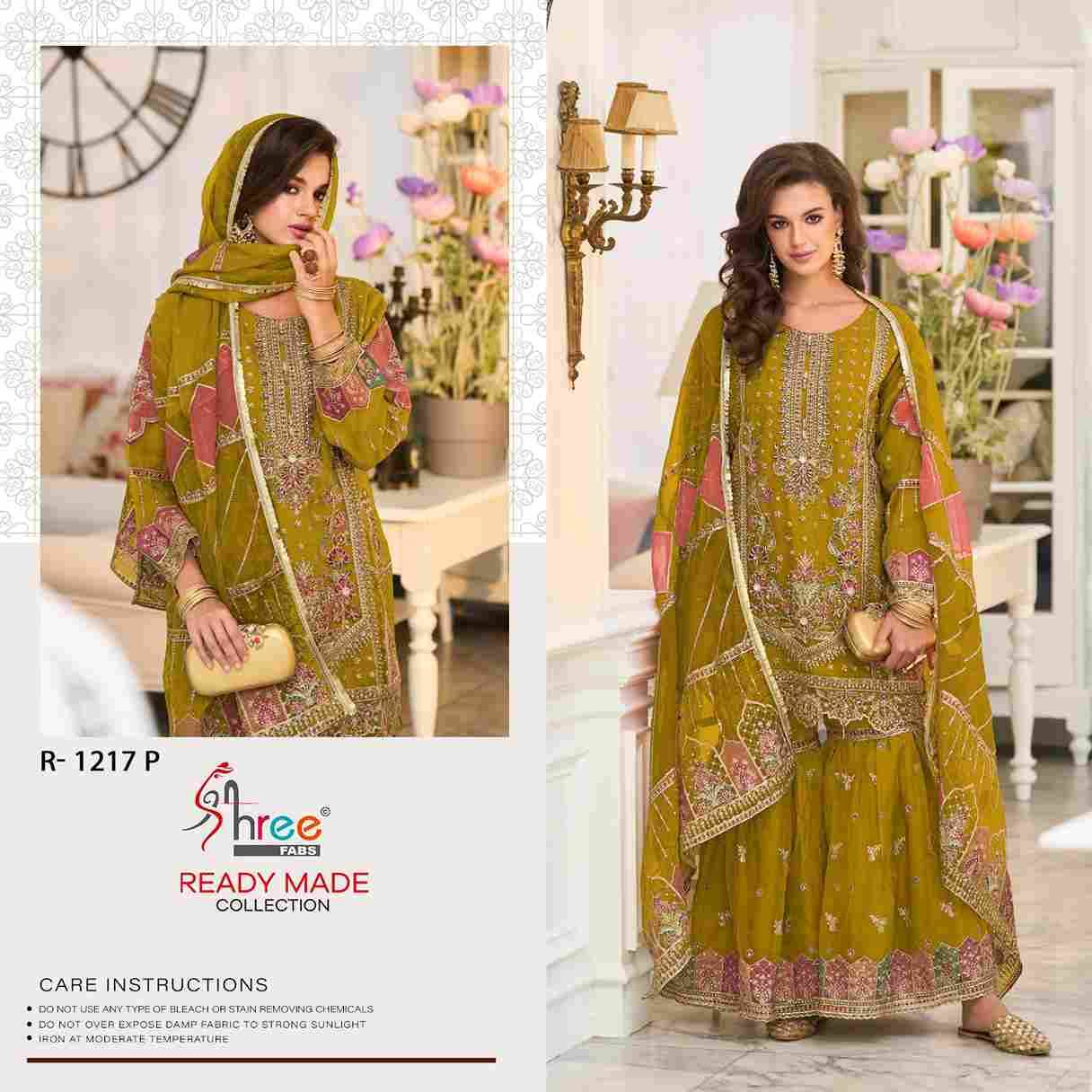 Shree Fabs Hit Design R-1217 Colours Vol-4 By Shree Fabs R-1217-M To R-1217-P Series Pakistani Suits Beautiful Fancy Colorful Stylish Party Wear & Occasional Wear Organza Embroidery Dresses At Wholesale Price