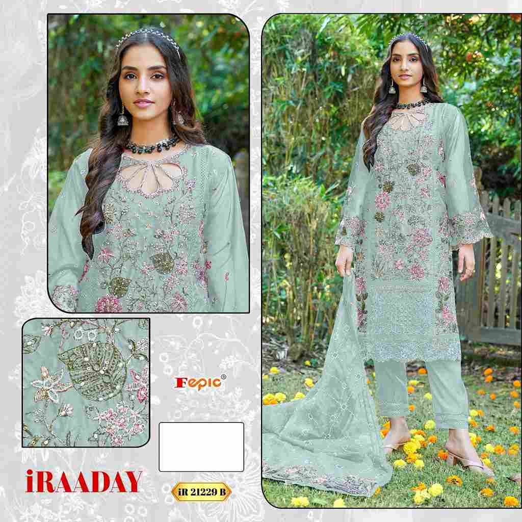 Fepic 21229 Colours By Fepic 21229-A To 21229-C Series Beautiful Pakistani Suits Colorful Stylish Fancy Casual Wear & Ethnic Wear Organza Embroidered Dresses At Wholesale Price