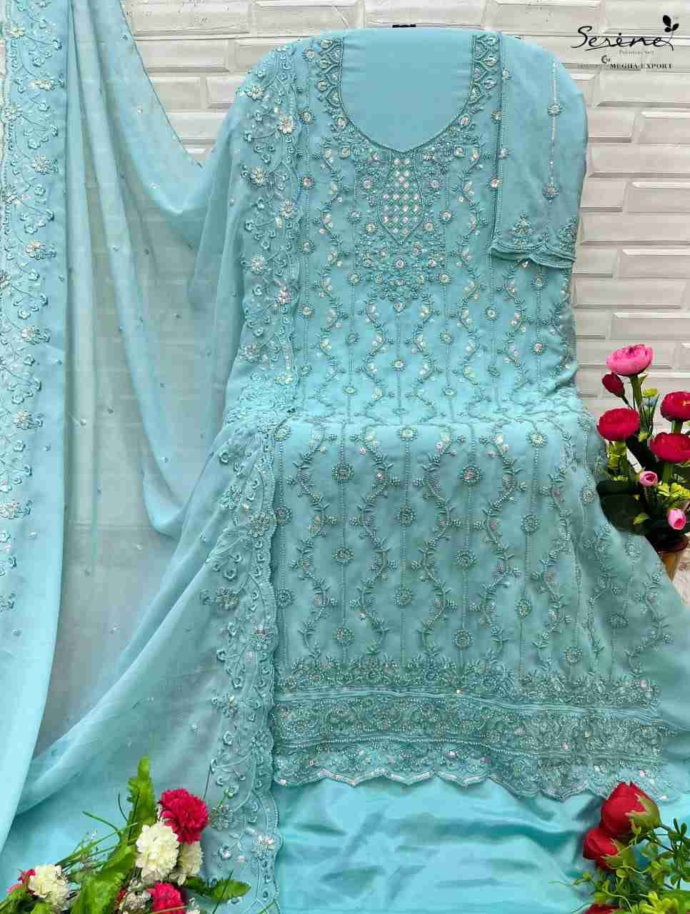 Serene Hit Design S-383 Colours By Serene S-383-A To S-383-D Series Designer Pakistani Suits Beautiful Fancy Colorful Stylish Party Wear & Occasional Wear Silk Georgette Embroidered Dresses At Wholesale Price